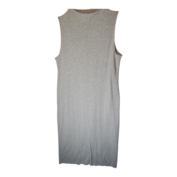 Pure Jill J. Jill Luxe Tencel Beige Sleeveless French Terry Maxi Dress Tall XL - Picture 5 of 14